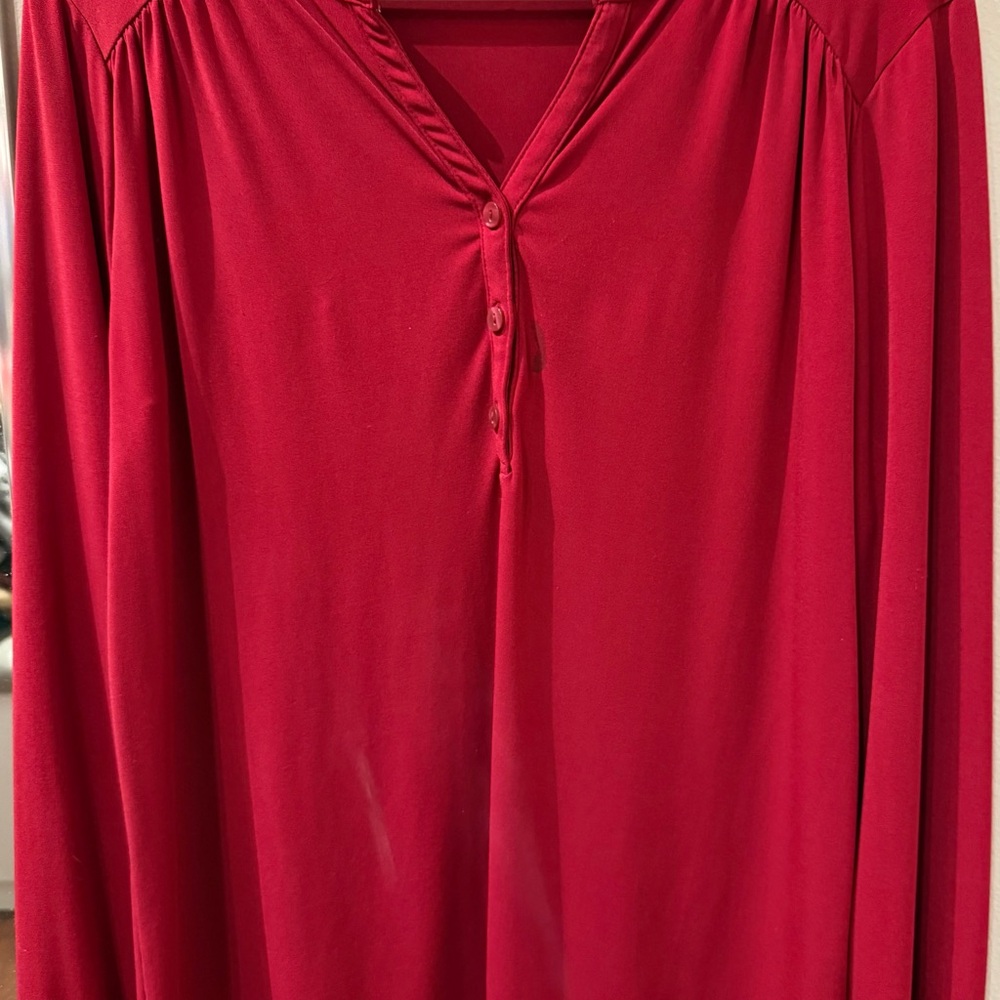 Banana Republic Vibrant Red Top